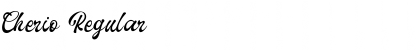 Download Cherio Regular Font Title Preview
