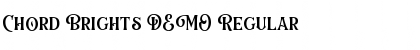 Download Chord Brights DEMO Regular Font Title Preview