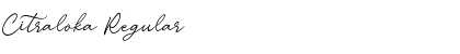 Download Citraloka Regular Font Title Preview