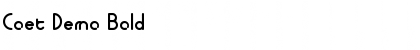 Download Coet Demo Bold Font Title Preview