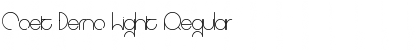 Download Coet Demo Light Regular Font Title Preview