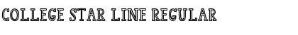Download College Star Line Regular Font Title Preview