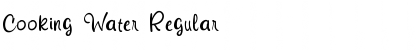 Download Cooking Water Regular Font Title Preview