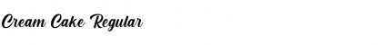 Download Cream Cake Regular Font Title Preview