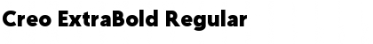 Download Creo ExtraBold Regular Font Title Preview