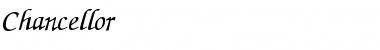 Download Chancellor Italic Font Title Preview