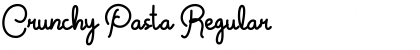Download Crunchy Pasta Regular Font Title Preview