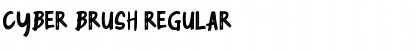 Download Cyber Brush Regular Font Title Preview