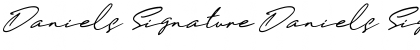 Download Daniels Signature Daniels Signature DEMO Font