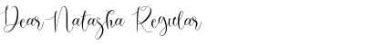 Download Dear Natasha Regular Font Title Preview