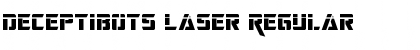 Download Deceptibots Laser Regular Font Title Preview