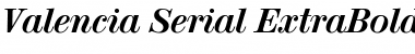 Download Valencia-Serial-ExtraBold RegularItalic Font