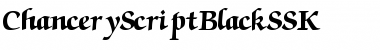 Download ChanceryScriptBlackSSK Regular Font Title Preview
