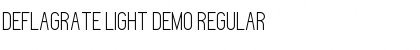 Download Deflagrate Light DEMO Regular Font Title Preview