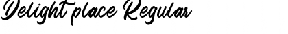 Download Delight place Regular Font Title Preview