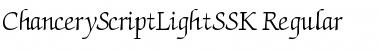 Download ChanceryScriptLightSSK Regular Font Title Preview