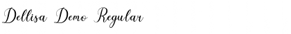 Download Dellisa Demo Regular Font Title Preview
