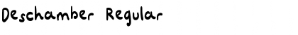 Download Deschamber Regular Font Title Preview