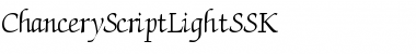 Download ChanceryScriptLightSSK Regular Font Title Preview