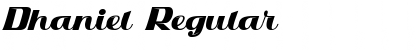 Download Dhaniel Regular Font Title Preview