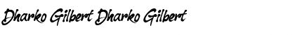 Download Dharko Gilbert Dharko Gilbert Font Title Preview