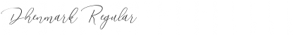 Download Dhenmark Regular Font Title Preview