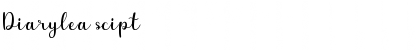 Download Diarylea scipt Font Title Preview