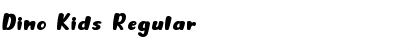 Download Dino Kids Regular Font Title Preview