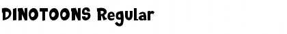 Download DINOTOONS Regular Font Title Preview