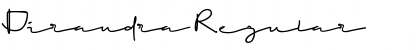 Download Dirandra Regular Font Title Preview