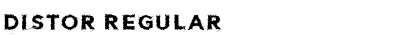 Download Distor Regular Font Title Preview