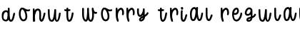 Download Donut Worry Trial Regular Font Title Preview