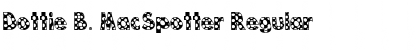Download Dottie B. MacSpotter Regular Font Title Preview