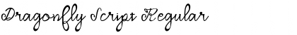 Download Dragonfly Script Regular Font Title Preview