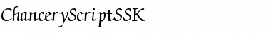 Download ChanceryScriptSSK Regular Font Title Preview