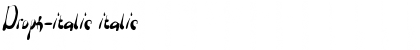 Download Droph-italic italic Font Title Preview