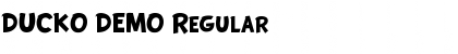 Download DUCKO DEMO Regular Font Title Preview