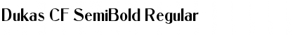 Download Dukas CF SemiBold Regular Font Title Preview