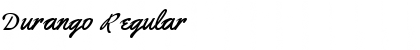 Download Durango Regular Font Title Preview