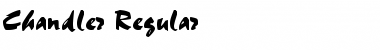 Download Chandler Regular Font Title Preview