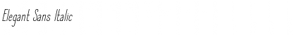 Download Elegant Sans Italic Font Title Preview