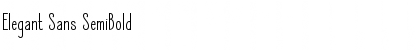 Download Elegant Sans SemiBold Font Title Preview