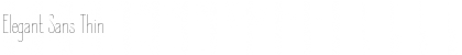 Download Elegant Sans Thin Font Title Preview