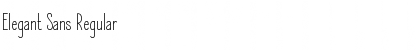 Download Elegant Sans Regular Font Title Preview