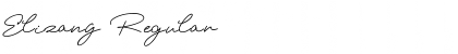 Download Elizany Regular Font Title Preview