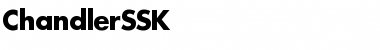 Download ChandlerSSK Regular Font Title Preview