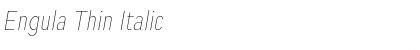 Download Engula Thin Italic Font Title Preview