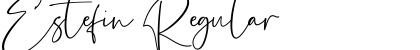 Download Estefin Regular Font Title Preview