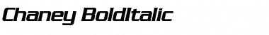 Download Chaney BoldItalic Font Title Preview