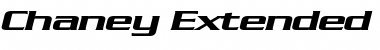 Download Chaney Extended BoldItalic Font Title Preview